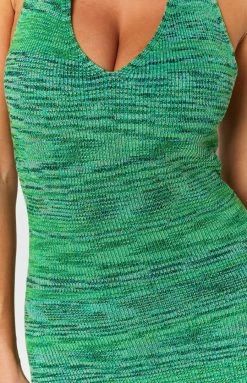 Beginning Boutique Bailee Spacedye Midi Dress Green 14 Beginning Boutique Bailee Spacedye Midi Dress Green