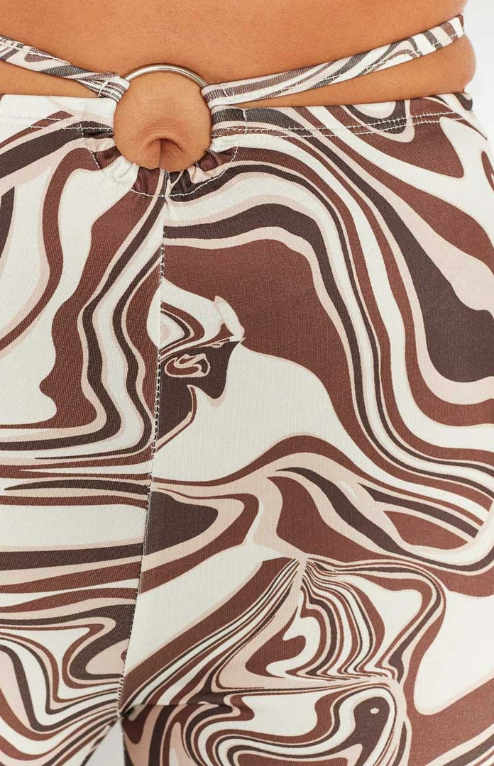 Beginning Boutique Baleska Brown Printed Pants 6 Beginning Boutique Baleska Brown Printed Pants