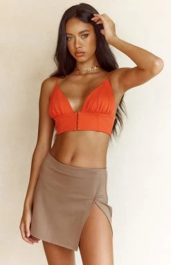 BB Exclusive Banksy Brown Mini Skirt Bottoms