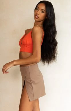 BB Exclusive Banksy Brown Mini Skirt Bottoms