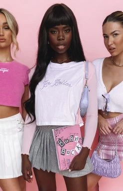 BB Exclusive Be Better Crop Top White Tops