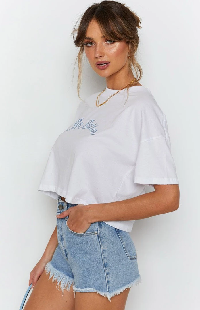 BB Exclusive Be Better Crop Top White Tops 7 BB Exclusive Be Better Crop Top White Tops