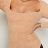 Beginning Boutique Be Mine Long Sleeve Top Peach Tops