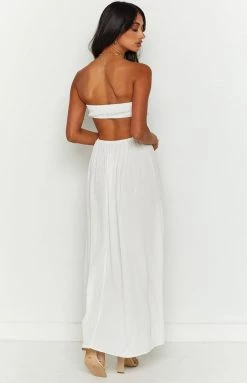 Beginning Boutique New Bea White Midi Dress