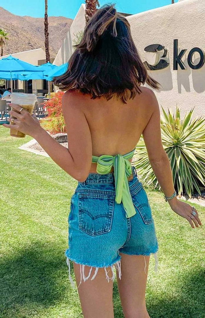 BB Exclusive Tops Beach Knit Halter Green Multi 11 BB Exclusive Tops Beach Knit Halter Green Multi