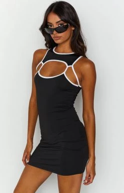 Beginning Boutique Becca Black Mini Dress