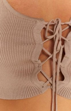 BB Exclusive New Beck Latte Long Sleeve Top