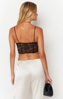 BB Exclusive Beckster Black Garter Corset Top