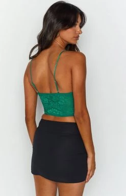 BB Exclusive Beckster Green Garter Corset Top Tops 10 BB Exclusive Beckster Green Garter Corset Top Tops