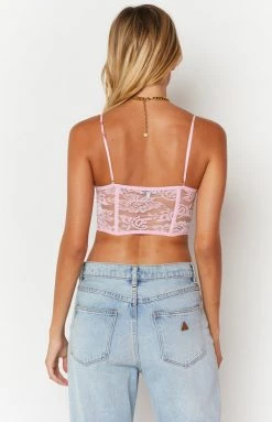 BB Exclusive Tops Beckster Pink Garter Corset Top 11 BB Exclusive Tops Beckster Pink Garter Corset Top