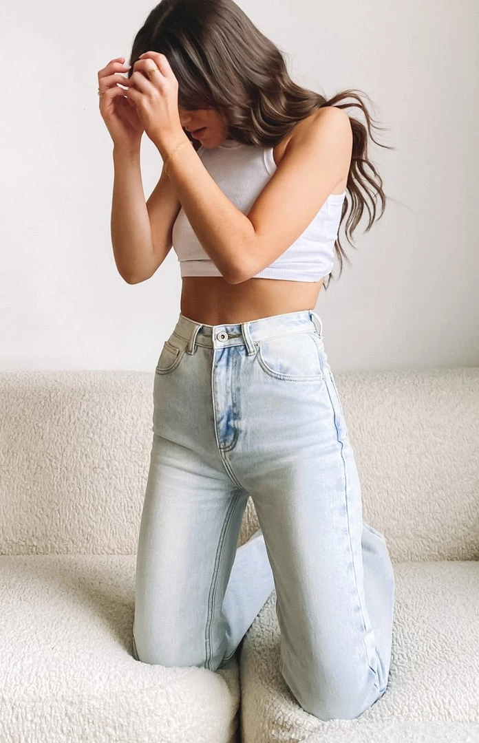 Emma Rose X Beginning Boutique Bottoms The Becky Jeans Vintage Blue Wash 1 Emma Rose X Beginning Boutique Bottoms The Becky Jeans Vintage Blue Wash