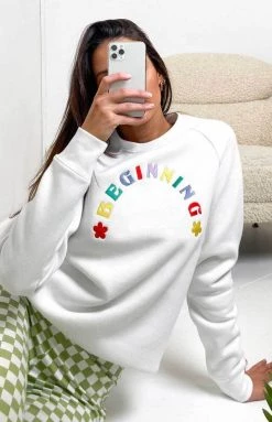 BB Exclusive Outerwear Beginning Box Crew White