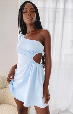 BB Exclusive Bennetts Mini Dress Blue Dresses