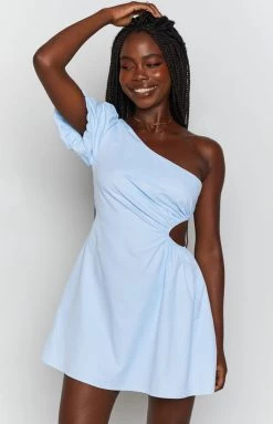 BB Exclusive Bennetts Mini Dress Blue Dresses