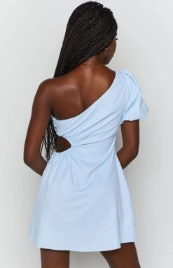 BB Exclusive Bennetts Mini Dress Blue Dresses