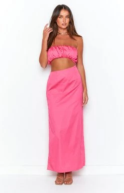BB Exclusive Bentley Pink Midi Dress Dresses