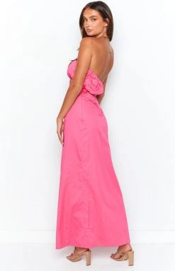 BB Exclusive Bentley Pink Midi Dress Dresses