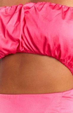 BB Exclusive Bentley Pink Midi Dress Dresses