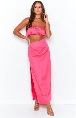 BB Exclusive Bentley Pink Midi Dress Dresses