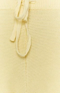 Beginning Boutique Berkley Knit Shorts Yellow