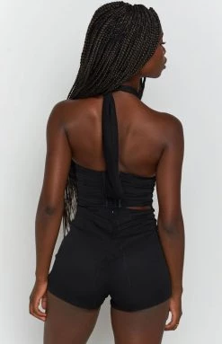 BB Exclusive Berlin Playsuit Black Extended Sizes