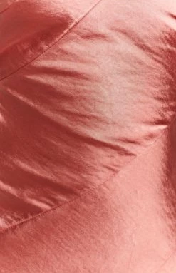 Beginning Boutique Between Us Mini Satin Dress Rust