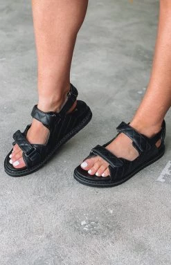 Billini Zora Flats Black Quilted