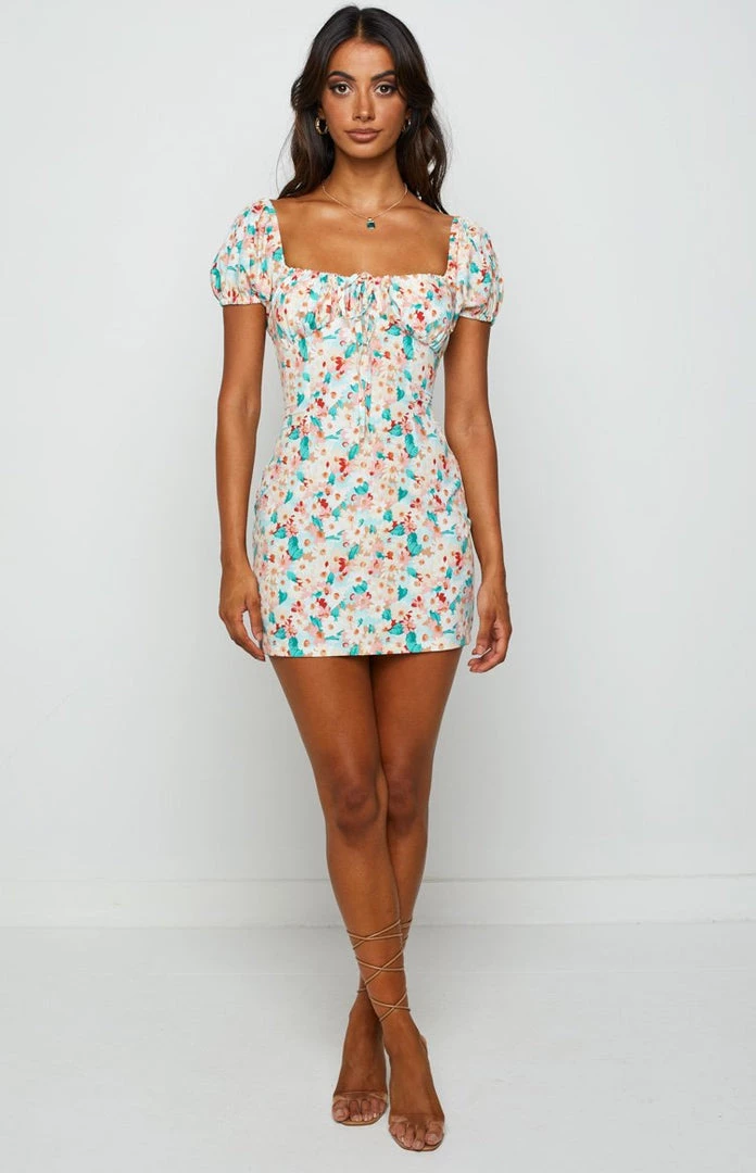 BB Exclusive Dresses Billee Multi Floral Puff Sleeve Dress 2 BB Exclusive Dresses Billee Multi Floral Puff Sleeve Dress