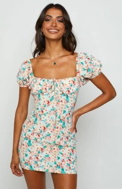 BB Exclusive Dresses Billee Multi Floral Puff Sleeve Dress 9 BB Exclusive Dresses Billee Multi Floral Puff Sleeve Dress