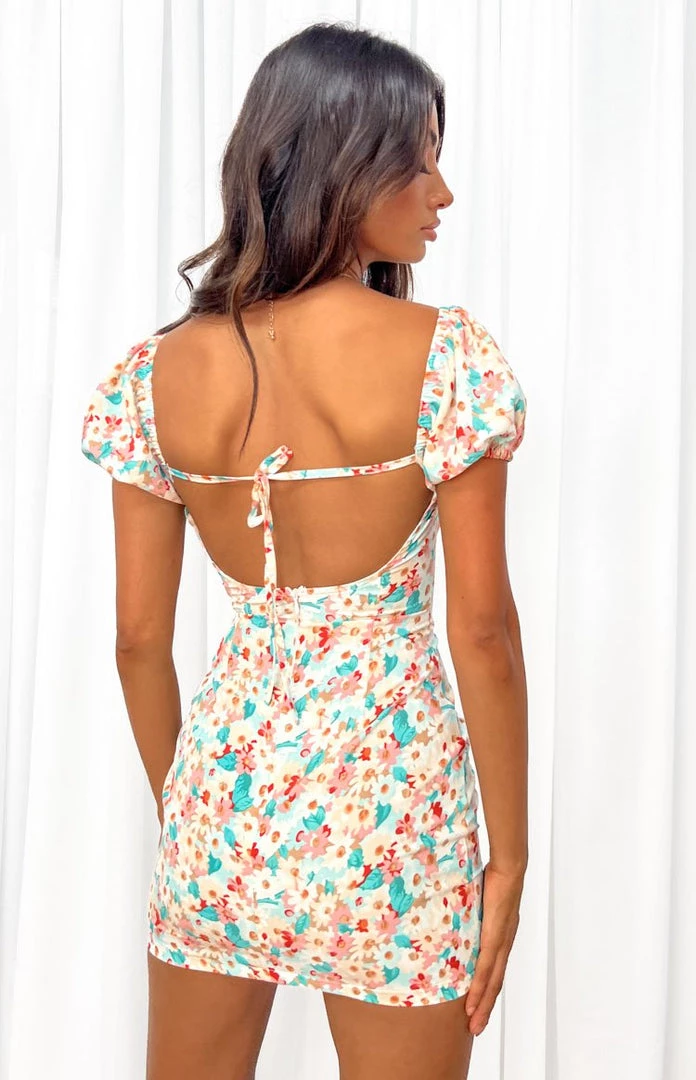 BB Exclusive Dresses Billee Multi Floral Puff Sleeve Dress 7 BB Exclusive Dresses Billee Multi Floral Puff Sleeve Dress