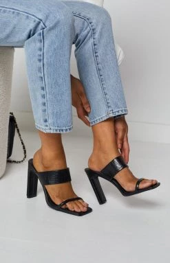 Billini Calera Heels Black Croc