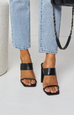 Billini Calera Heels Black Croc