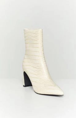Billini Layori Ivory Croc Boots
