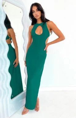 BB Exclusive Blaire Green Maxi Dress