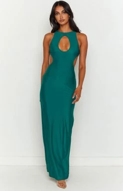 BB Exclusive Blaire Green Maxi Dress