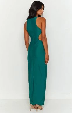 BB Exclusive Blaire Green Maxi Dress
