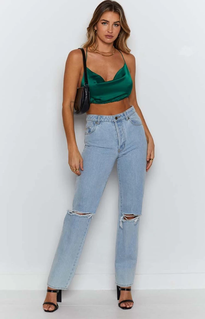 BB Exclusive Tops Blake Crop Top Emerald 4 BB Exclusive Tops Blake Crop Top Emerald