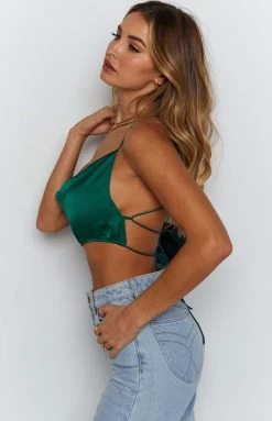 BB Exclusive Tops Blake Crop Top Emerald 14 BB Exclusive Tops Blake Crop Top Emerald