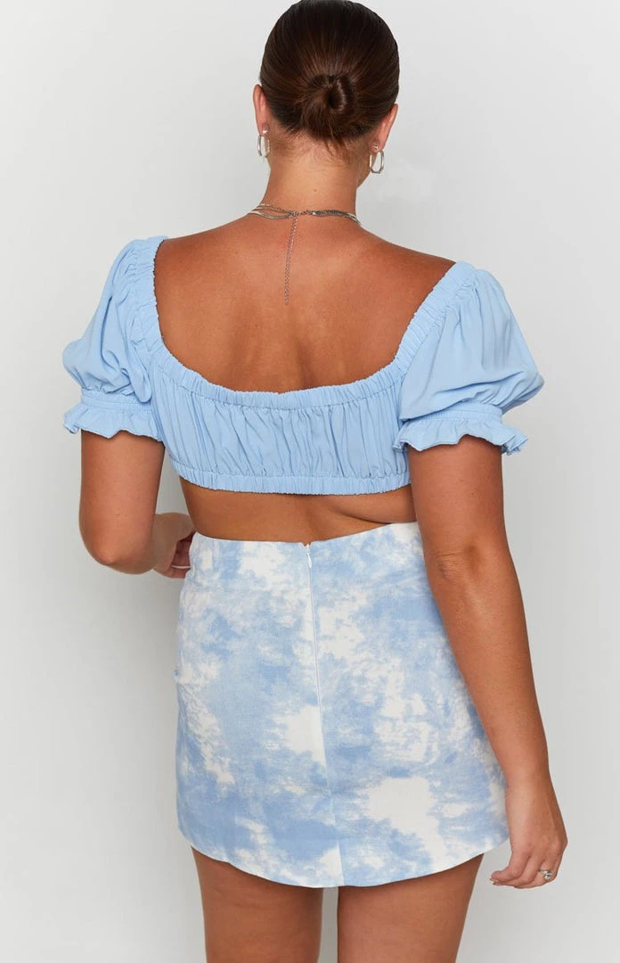 BB Exclusive Tops Alannah Crop Top Pastel Blue 9 BB Exclusive Tops Alannah Crop Top Pastel Blue