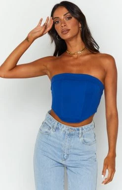 BB Exclusive Bobbi Blue Strapless Corset Top