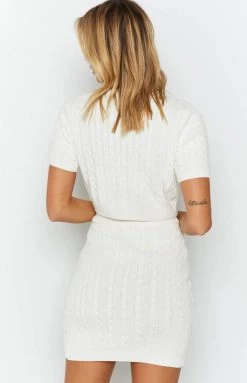 Beginning Boutique Bold Miss Skirt White