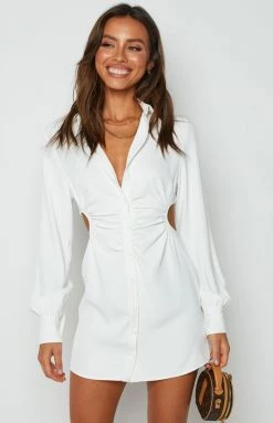 BB Exclusive Boss Chick White Mini Dress