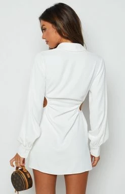 BB Exclusive Boss Chick White Mini Dress