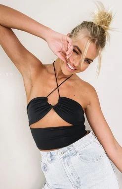 BB Exclusive Bowie Crop Top Black Tops 17 BB Exclusive Bowie Crop Top Black Tops