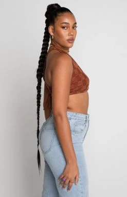 BB Exclusive Tops Bradley Crop Top Brown
