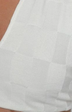 BB Exclusive Bradley Crop Top White Tops