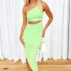 BB Exclusive Bridget Lime Midi Dress Dresses
