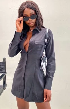 BB Exclusive Dresses Broken Heart Shirt Dress Black