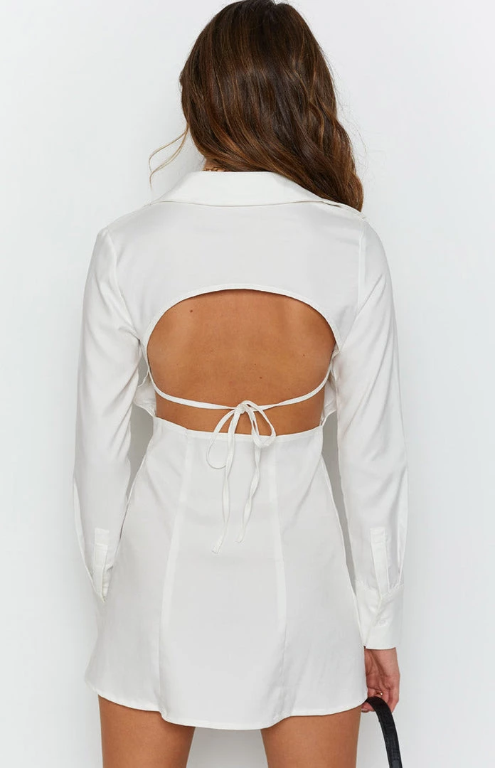 BB Exclusive Broken Heart Shirt Dress White 7 BB Exclusive Broken Heart Shirt Dress White