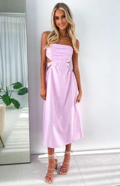Beginning Boutique New Bronte Pink Midi Dress